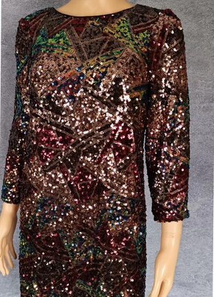 sublime robe Naf Naf sequins taille 38/40, marque: Naf Naf, état: Neuf avec étiquette, taille: L / 40 / 12, 25,00 €, 26,95 € Protection acheteurs incluse
