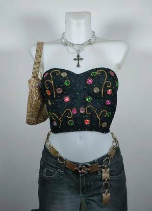 🖤90s vintage dark grunge coquette Fairycore whimsigoth corset🖤, marque: Vintage Dressing, état: Très bon état, taille: S / 36 / 8, 16,00 €, 17,50 € Protection acheteurs incluse