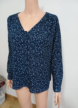 🔵🌟 Blouse Chemise à Motifs Étoiles – Bleu Marine – Taille M – Zara, brand: Zara, condizioni: Ottime, taglia: M / IT 42 / EU 38, €8.95, €10.10 include la Protezione acquisti