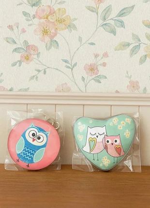 Lot de 2 magnets hiboux décoratifs – Formes cœur et rond, zustand: Neu, mit Etikett, 2,90 €, 3,75 € inklusive Vinted-Käuferschutz