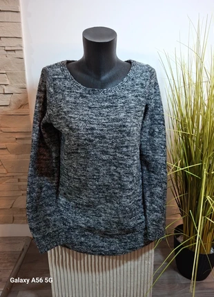 Pull long Camaïeu – Taille 38 – Gris & blanc – Chaud – Très bon état, brand: Camaïeu, condizioni: Ottime, taglia: M / IT 42 / EU 38, €7.99, €9.09 include la Protezione acquisti