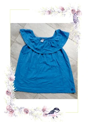 Top épaules dénudées bleu okaidi 6 ans, brand: Okaïdi, condition: Very good, size: 6 years / 116 cm, €5.00, €5.95 includes Buyer Protection