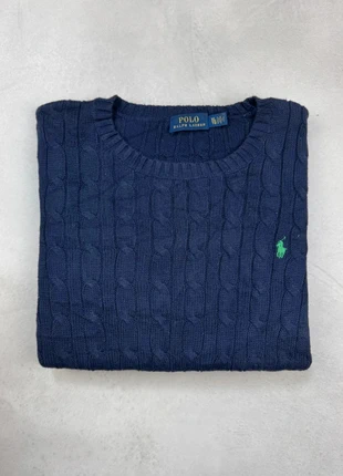 Pull Sweat Torsadé Ralph Lauren Bleu Marine Logo Brodé Vert Premium Poney Oxford Rouge Taille S, brand: Ralph Lauren, condizioni: Ottime, taglia: S / IT 40 / EU 36, €35.00, €37.45 include la Protezione acquisti