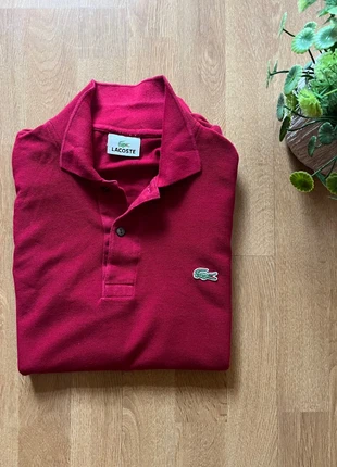 Vintage Lacoste Long Sleeve Polo Shirt Red – Classic Crocodile Logo – Size 3 (M), merk: Lacoste, staat: Nieuw zonder prijskaartje, maat: M, € 19,99, € 21,69 inclusief Kopersbescherming
