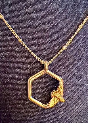 Fat Face Bee hexagon necklace, brand: Fat Face, condition: New with tags, £4.00, £4.90 includes Buyer Protection
