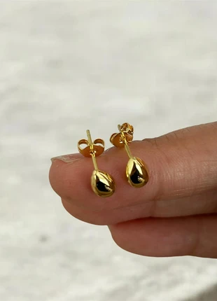 Boucles d’oreilles puces dorées S925, marque: Argent, état: Très bon état, 10,00 €, 11,20 € Protection acheteurs incluse