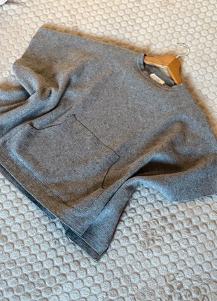 Pull poncho Zara fille 12 ans – Gris – Maille épaisse douce, marque: Zara, état: Très bon état, taille: 12 ans / 152 cm, 10,00 €, 11,20 € Protection acheteurs incluse