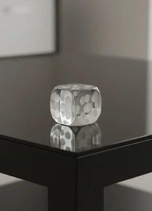 Dé de collection en verre gravé 5 cm, merk: Inconnu, staat: Als nieuw, € 15,00, € 16,45 inclusief Kopersbescherming