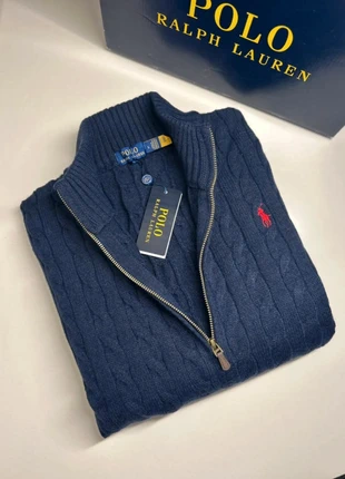 Gillet sweat full zip torsadé polo Ralph Lauren taille L bleu marine, merk: Ralph Lauren, staat: Heel goed, maat: L, € 65,00, € 68,95 inclusief Kopersbescherming