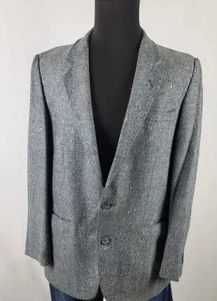 Veste Torrente Paris homme bleu chiné Made in France vintage tweed laine style blazer chic, brand: Torrente, condition: Very good, size: M, €25.00, €26.95 includes Buyer Protection Pro