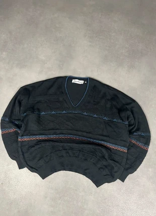 Pull col V maille fin vintage laine motifs multicolore style Coogi XL, marque: Vintage Dressing, état: Bon état, taille: XL, 14,00 €, 15,40 € Protection acheteurs (Pro) incluse