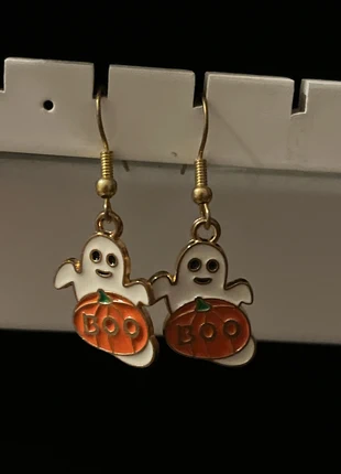 Ghost with pumpkins earrings, brand: Myself, condition: New with tags, £2.00, £2.80 includes Buyer Protection