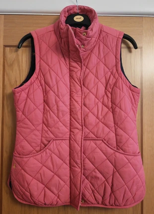 Joules Quilted Gilet – Carmine Pink (Size 12 / EUR M / US 8), brand: Joules, condition: Very good, size: M / UK 12-14, £7.00, £8.05 includes Buyer Protection