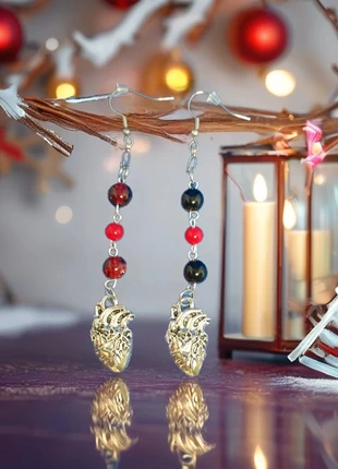 Boucles d’oreilles “Cœur Rouge", marque: Fait Main, état: Neuf sans étiquette, 15,00 €, 16,45 € Protection acheteurs (Pro) incluse