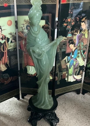 Jade like Giesha figurine 9” A Santini?, brand: Reclaimed Vintage, condition: Good, £17.50, £19.08 includes Buyer Protection