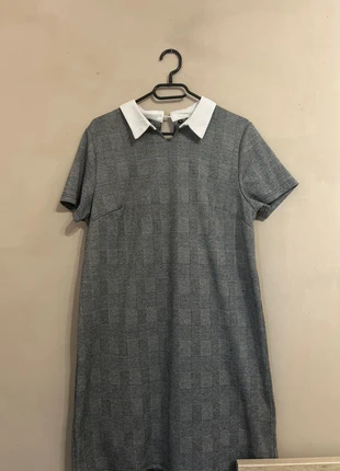 Robe à carreaux noire et grise - Taille 44, brand: Vintage Dressing, condition: Very good, size: XXL / 44 / 16, €4.00, €4.90 includes Buyer Protection