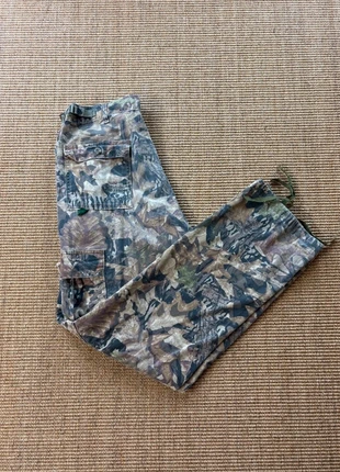 Pantalon cargo camouflage Mossy Oak FieldStaff treestand print S-M homme #1142, merk: MOSSY OAK, staat: Heel goed, maat: M, € 25,00, € 26,95 inclusief Kopersbescherming Pro