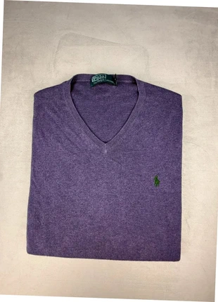 polo ralph lauren pull violet col v logo vert coton pima élégant homme taille L coupe droite “713”, brand: Ralph Lauren, condition: Very good, size: L, €29.00, €31.15 includes Buyer Protection Pro