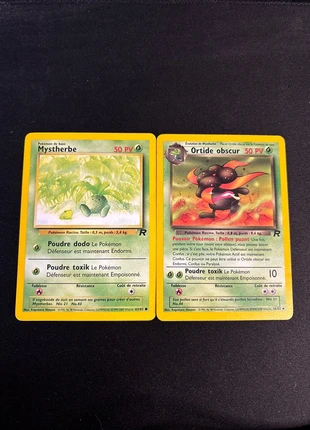 Lot Ortide obscur Mimystherbe Team rocket 36/82 63/82, marke: Pokémon, zustand: Sehr gut, 13,00 €, 14,35 € inklusive Vinted-Käuferschutz