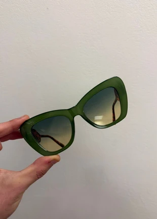💚 Trendy Green Cat Eye Sunglasses 🐆 Leopard Arms Retro Chic 💚, marke: Vintage Dressing, zustand: Sehr gut, 11,99 €, 13,29 € inklusive Vinted-Käuferschutz