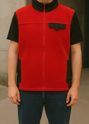 Gilet polaire vintage GAP rouge et noir (taille XXL, convient à un M), marque: GAP, état: Très bon état, taille: M, 15,00 €, 16,45 € Protection acheteurs incluse