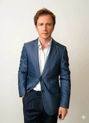 #774 Veste Suitsupply laine bleue taille 48, marke: Suitsupply, zustand: Sehr gut, größe: 48, 56,00 €, 59,50 € beinhaltet Vinted-Käuferschutz Pro