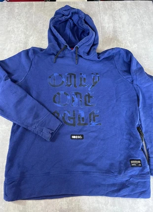 Sweat à capuche NIKE – Bleu – Homme – Décontracté & sport – Taille M, merk: Nike, staat: Goed, maat: M, € 3,00, € 3,85 inclusief Kopersbescherming