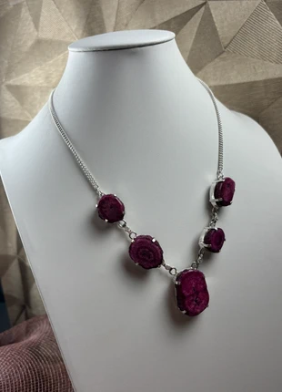 Superbe collier agate druse. Ar 925., état: Très bon état, 15,00 €, 16,45 € Protection acheteurs (Pro) incluse