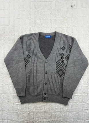 Cardigan Blanche Porte Vintage Motifs Géométriques Gris en laine - Taille XL, marque: Vintage Dressing, état: Très bon état, taille: XL, 24,90 €, 26,85 € Protection acheteurs (Pro) incluse