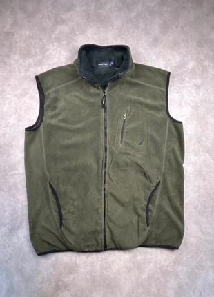 Veste polaire sans manche Nautica kaki logo brodé noir - taille M, brand: Nautica, condition: Very good, size: M, €19.90, €21.60 includes Buyer Protection