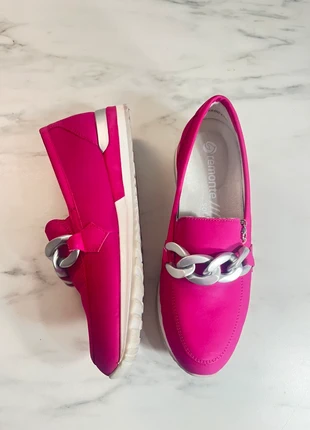 👠 Mocassins Remonte taille 38- Rose Fuchsia Vif & Chaîne Argentée, marque: Remonte, état: Neuf sans étiquette, taille: 38, 29,00 €, 31,15 € Protection acheteurs incluse