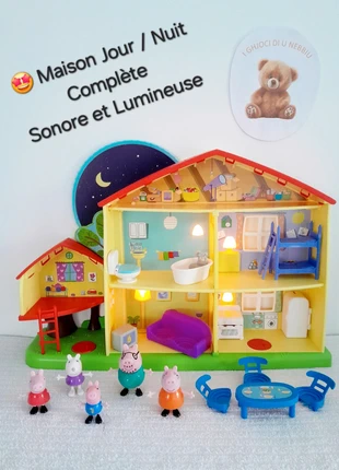 Peppa Pig : La maison Jour / Nuit - Sonore et Lumineuse - Avec Papa et Maman Pig, brand: Peppa Pig, condition: Very good, size: 4 years / 104 cm, €47.90, €51.00 includes Buyer Protection Pro