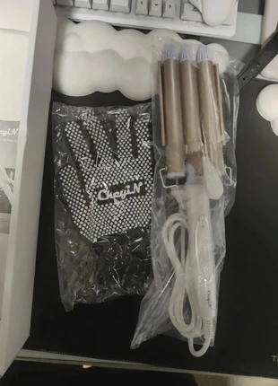 3-Barrel Curling Iron Tourmaline Ceramic Loose Waves Adjustable Heat, marque: CkeyiN, état: Neuf avec étiquette, 20,00 €, 21,70 € Protection acheteurs incluse