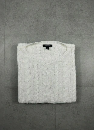 Pull - Col Rond - Courte manche - Torsadé - Blanc - Coton - Taille L - #56, brand: Vintage Dressing, condizioni: Ottime, taglia: L, €10.00, €11.20 include la Protezione acquisti