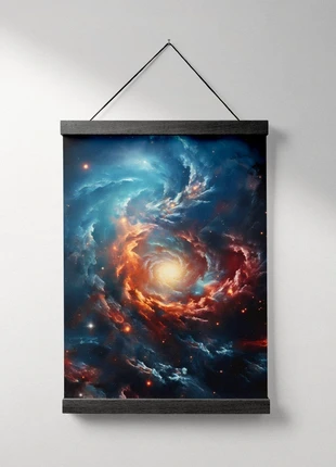 Framed B2 50x70cm Colourful Galaxy Art Print, brand: Art, condition: New with tags, £17.99, £19.59 includes Buyer Protection Pro