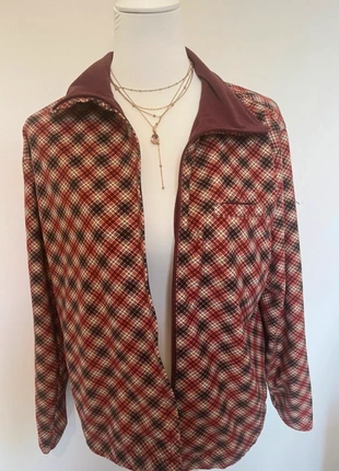 Veste à carreaux ample bordeaux Vintage, marque: Diadora, état: Très bon état, taille: M / 38 / 10, 25,00 €, 26,95 € Protection acheteurs incluse