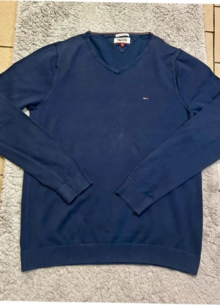 Pull col V Tommy Hilfiger Denim bleu marine homme taille L, brand: Tommy Hilfiger, condition: Very good, size: L, €15.99, €17.49 includes Buyer Protection