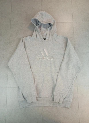 Sweat à capuche Adidas gris – logo brodé – Taille 16 ans #175, marca: adidas, estado: Muy bueno, tamaño: 16 años /176 cm, 20,00 €, 21,70 € Protección al comprador incluida