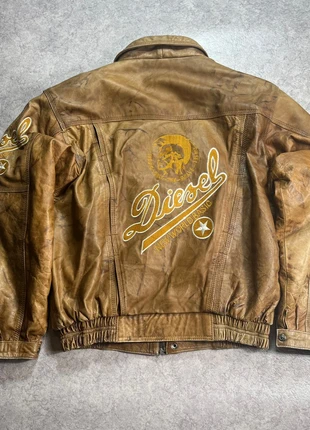 Blouson veste en cuir Diesel vintage brun / Taille L, brand: Diesel, condition: Good, size: L, €150.00, €158.20 includes Buyer Protection
