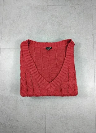 Pull - Torsadé - Rouge - Col V - Taille M - #49, brand: Vintage Dressing, condizioni: Ottime, taglia: M / IT 42 / EU 38, €10.00, €11.20 include la Protezione acquisti