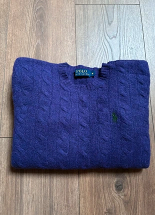 Pull Ralph Lauren torsadé violet Taille S femme cable knit col rond, marca: Ralph Lauren, estado: Muito bom, tamanho: S / 36 / 8, €49.00, €52.15 inclui Proteção do Comprador