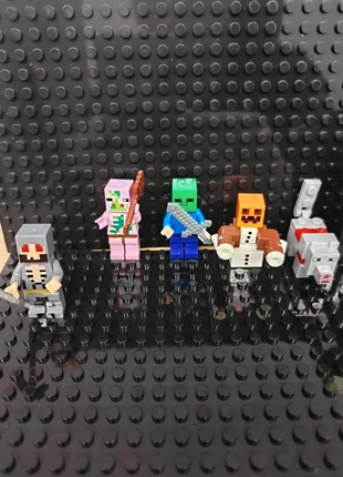 Lot mini figurines compatible lego minecraft, marque: LEGO, état: Neuf avec étiquette, taille: Prématuré, jusqu'à 44cm, 8,50 €, 9,63 € Protection acheteurs incluse