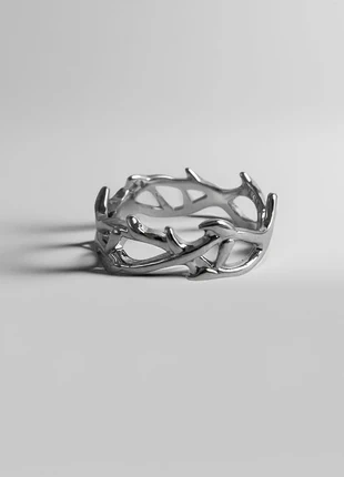 Bague argentée design couronne d’épines – style gothique / rock, brand: CHROME, condition: Very good, size: Adjustable, €9.90, €11.10 includes Buyer Protection Pro