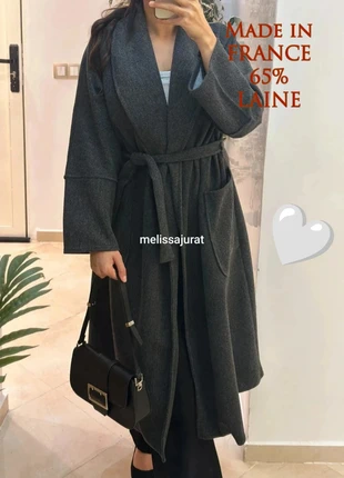 Manteau gris chiné laine femme, marque: Boutique Parisienne, état: Très bon état, taille: L / 40 / 12, 38,00 €, 40,60 € Protection acheteurs incluse