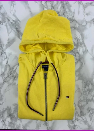 Sweat/Pull Full Zip Tommy Hilfiger Jaune / Col à capuche/ Logo brodé / Taille M Homme, brand: Tommy Hilfiger, condition: New without tags, size: M, €35.00, €37.45 includes Buyer Protection