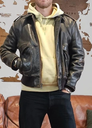 Schott USA 674MS Flight Jacket – Authentique Vintage 🇺🇸 Made in USA 70's/80's, marca: Schott, estado: Bueno, tamaño: L, 249,00 €, 262,15 € Protección al comprador incluida