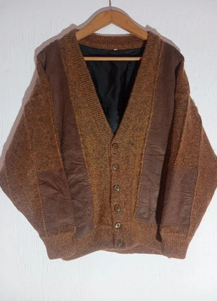 vintage oversized grandpa cardigan brown patched wool, marca: Vintage Dressing, estado: Muy bueno, tamaño: L, 23,50 €, 25,38 € Protección al comprador incluida