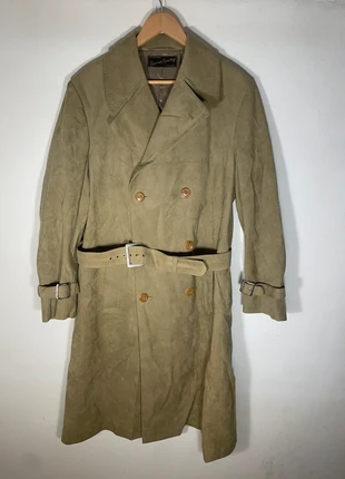 Burberry-style leather trench coat, made in Italy, from the 2000s, marque: Vintage Dressing, état: Très bon état, taille: M, 33,99 €, 36,39 € Protection acheteurs incluse