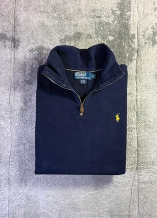 1/4 Zip | Half Zip col camionneur Ralph Lauren - Taille XL - 100% coton - bleu logo jaune °, marque: Ralph Lauren, état: Très bon état, taille: XL, 65,00 €, 68,95 € Protection acheteurs incluse