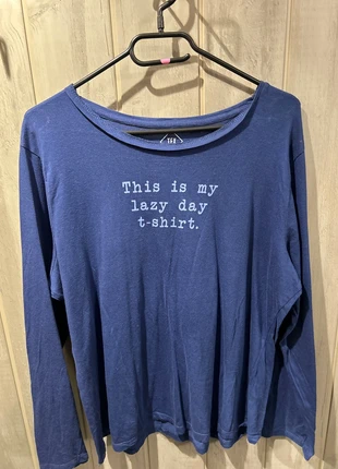 T-shirt manches longues bleu | Taille XXL, marca: TEX, estado: Muito bom, tamanho: XXL / 44 / 16, €3.50, €4.38 inclui Proteção do Comprador